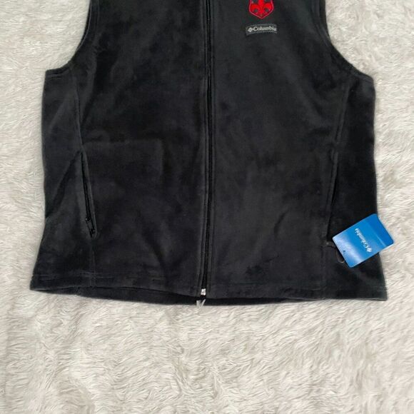 Men Columbia Steens Mountain Vest Fluer De Lis in Charcoal Heather Extra Large - Picture 4 of 8